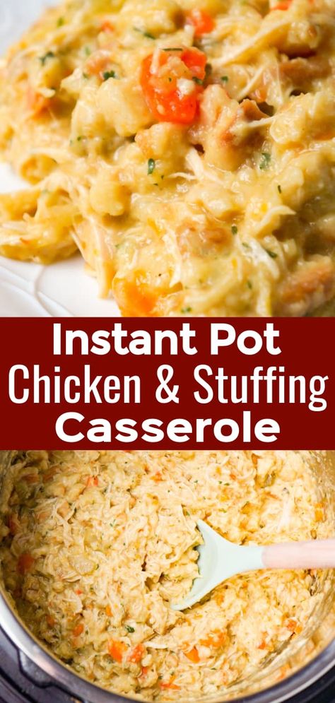 Instant Pot Chicken Recipes From Frozen, Instant Pot Recipes Casseroles, Instant Pot Casseroles, Chicken And Carrots Instant Pot, Instapot Chicken Stuffing Casserole, Pressure Cooker Chicken And Stuffing, Boneless Skinless Chicken Breast Instant Pot, Chicken Stuffing Casserole Instant Pot, Cold Weather Instant Pot Recipes