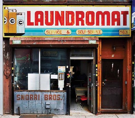 Snorri Bros. laundromat Sunset Park powerHouse Storefront Design, Shop Fronts, Crazy Outfits, Shared Rooms, City Landscape, Break Dance, Store Front, New York Street, Book Photography