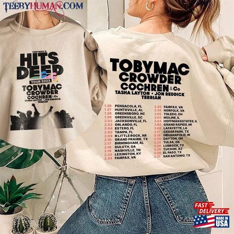 Tobymac Hits Deep Tour 2023 Shirt Dates T-Shirt Sweatshirt Check more at https://teebyhuman.com/product/tobymac-hits-deep-tour-2023-shirt-dates-t-shirt-sweatshirt/ Music Shirts, Lafayette La, Pensacola Fl, Grand Prairie, Tour Dates, Jacksonville Fl, Top Trends, Star Fashion, Unisex Hoodies