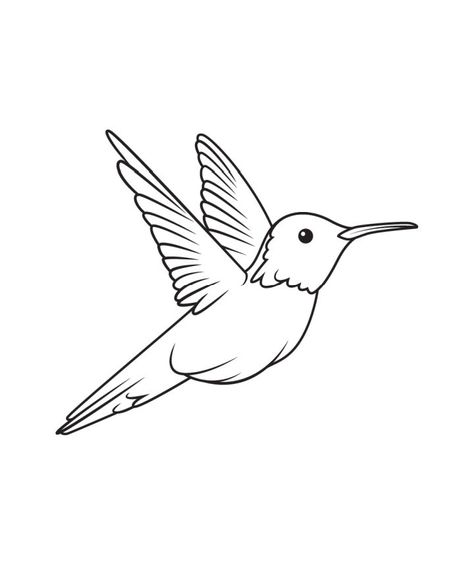 Bird Drawings Flying, Drawing Birds Easy, Bird Drawing Ideas, Easy Bird Drawing, Totem Ideas, Draw A Bird, Birds Drawing, Bird Outline, Bird Doodle