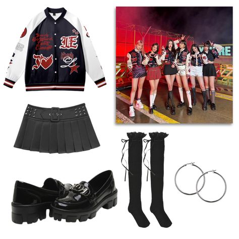 Ive Concert Outfit Idea, Kpop Concert Outfit Ideas Ive, Ive Inspired Outfits Concert, Ive Concert Outfit Ideas, Ive Concert Outfit, Ive Outfit Inspired, Ive Inspired Outfits, Kitsch Outfit, Ive Outfits