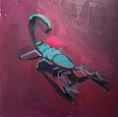 Scorpion | ERIKA LEE SEARS Scorpion Painting, New Mommy, Poetry Art, Make Art, Scorpion, Art School, Classic Art, Art Diy, Art