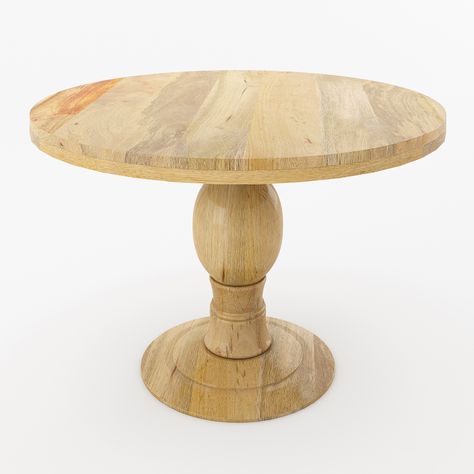 Solid wood dining table