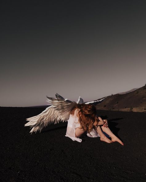 A Fallen Angel 🪽 . . . #FallenAngel #angelwings #portraitphotos #portraitphotographer #creativeportraits #craterofthemoon #etherealphotos #angelwalking #prettyportraits #theportraitproject #portraitproject #creativephotography Fallen Angel Photoshoot, Fallen Angels Photography, Angels Photoshoot, Swan Photoshoot, Wings Film, Angels Photography, Angel Photoshoot, A Fallen Angel, Utah Fashion