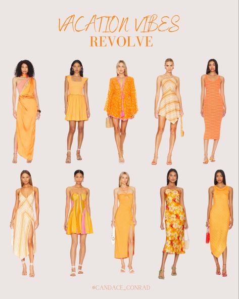 Orange Summer Dresses | Wedding Guest Dresses | Vacation Dresses Tequila Sunrise Theme, Tequila Sunrise Outfit, Summer Dresses Vacation, Sunrise Outfit, Dresses Vacation, Tequila Sunrise, Social Media Followers, Vacation Vibes, Online Side Hustle