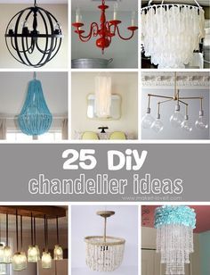 Chandelier Projects, Diy Chandelier Ideas, Homemade Chandelier, How To Make A Chandelier, Diy Luminaire, Chandelier Ideas, Diy Light Fixtures, Deco Luminaire, Diy Chandelier