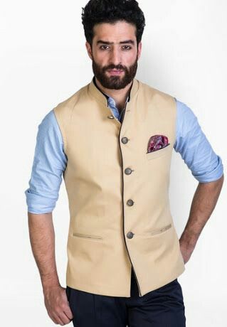 8f5ff19691ce76899cf1dbac01800c7c Cream Fitted Nehru Jacket For Semi-formal Occasions, Beige Nehru Jacket For Wedding, Traditional Fitted Beige Nehru Jacket, Traditional Beige Nehru Jacket, Traditional Beige Long-sleeve Nehru Jacket, Nehru Jacket For Men, Man Dress Design, Mens Indian Wear, Mens Wear Wedding