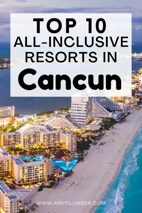 I just found the best list of all-inclusive resorts in Cancun! From the best adults-only all-inclusive resorts in Cancun to the best all-inclusive resorts in Cancun for families. If you're planning a Cancun vacation or Cancun honeymoon, this is a must-read #cancun #cancunhoneymoon #cancunvacation #allinclusive #adultsonly Best Cancun All Inclusive Resorts, Best All Inclusive Resorts For Adults, Dreams Natura Cancun, Riu Cancun Mexico, Dreams Vista Cancun, All Inclusive Resorts Adults Only, Best Cancun Resorts, Riu Palace Peninsula Cancun, Cancun All Inclusive Resorts