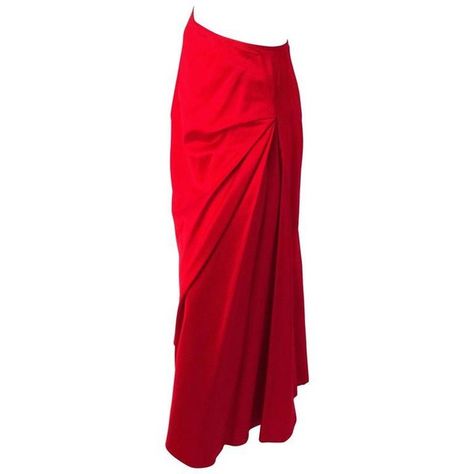 Preowned 90s Melinda Eng Red Silk Skirt ($900) ❤ liked on Polyvore featuring skirts, red, red skirt, red silk skirt, silk skirts, red knee length skirt and melinda eng Red Silk Skirt, Kate Lanphear, Silk Skirts, Skirts Red, Hijabi Fits, Skirt Silk, Red Skirt, Special Dresses, Satin Color