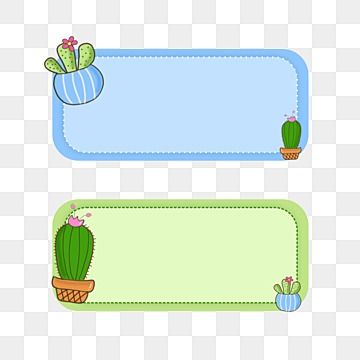 Lebel Nama Buku, Name Tag Templates Aesthetic, กรอบข้อความ Png น่ารัก, School Name Tag Design, Book Name Tags, Name Label Design, Name Tag Design For Kids, Tag Design Label, Cactus Name Tags