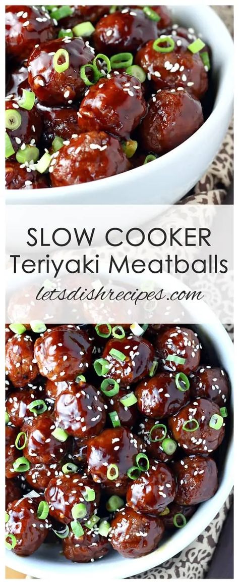 Teriyaki Meatballs Recipe, Slow Cooker Swedish Meatballs, Meatball Recipes Crockpot, Teriyaki Meatballs, Slow Cooker Teriyaki, Meatball Recipes Easy, Crock Pot Meatballs, Slow Cooker Meatballs, Homemade Teriyaki Sauce