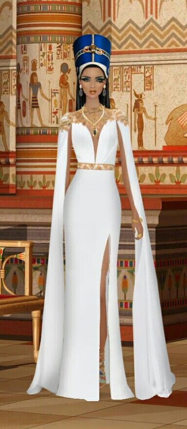 Theme: No. 9 - Queen Nefertiti Nefertiti Outfit, Egyptian Themed Party Outfit, Egyptian Women Clothing, Queen Nefertiti Costume, Queen Nefertiti Art, Egyptian Princess Costume, Nefertiti Costume, Nefertiti Dress, Roman Party