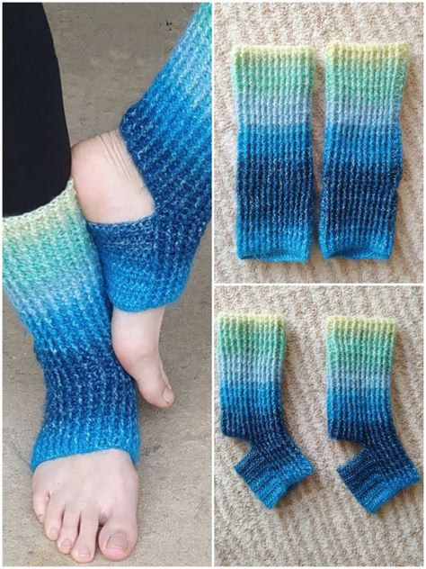 Yoga Socks Crochet Pattern, Leg Warmers Crochet Pattern, Crochet Socks Pattern, Crochet Leg Warmers, Crochet Box, Mode Crochet, Crochet Boots, Yoga Socks, Crochet Socks