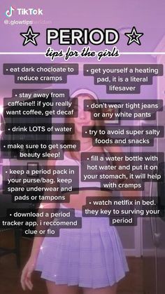 Tips For 6th Grade, Middle School Essentials, Period Tips, Nyttige Tips, School Routine For Teens, Period Kit, Period Hacks, Teen Advice, Social Life Hacks