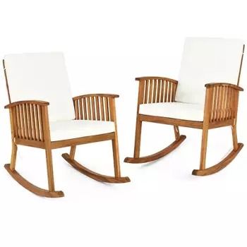 Patio Furniture : Page 7 : Target Front Porch Rocking Chairs, Rocking Chair Outdoor, Contemporary Rocking Chair, Wooden Patio Furniture, Rocking Chair Porch, Wooden Patios, Wood Rocking Chair, Rocking Chair Set, Cozy Seats