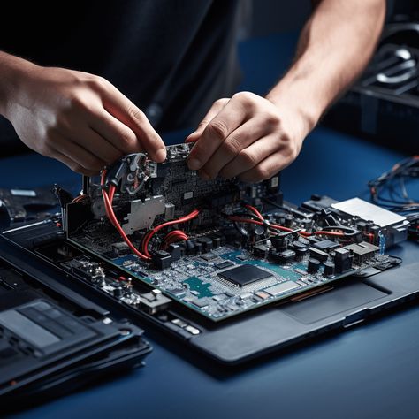 Image of a technician repairing a computer in North Lakes. Computer Student Aesthetic, Technical Aesthetic, Computer Photography, Computer Aesthetic, It Computer, Data Science Learning, Learn Web Development, Computer Repair Services, Smartphone Repair