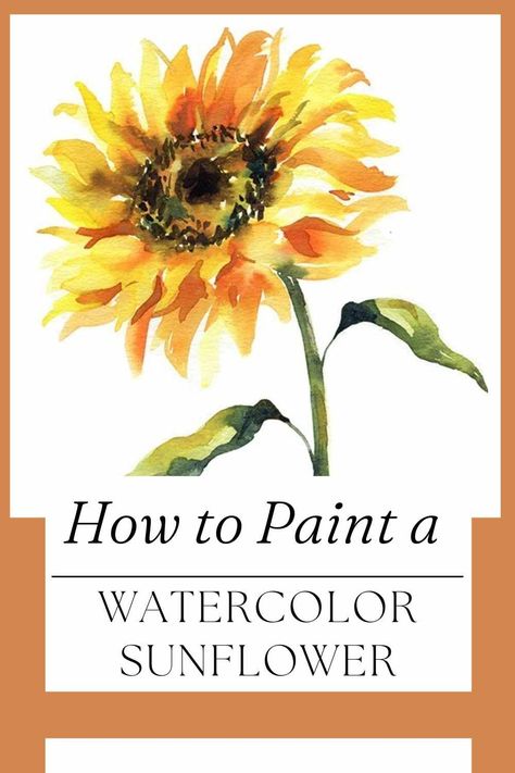 Watercolor painting can be both relaxing and rewarding, especially when you choose a cheerful subject like a sunflower. Sunflowers are known for their vibrant colors and bold appearance, making them a perfect choice for artists of all skill levels. In this step-by-step guide, we'll show you how to create your own beautiful watercolor sunflower painting, even if you're a beginner. Materials You'll Need Before you start your sunflower painting, gather the following materials... How To Watercolor Sunflowers, Simple Watercolor Sunflower, Watercolor Sunflowers Watercolour, Sunflowers Watercolor Paintings, Sunflowers In Watercolor, Sunflower Watercolor Tutorial, Watercolor Sunflowers How To Paint, Painting Sunflowers Easy Step By Step, Paint Sunflowers Easy