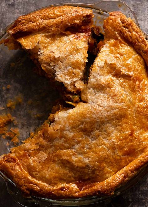 Vegetarian Pie, Vegetable Samosa, Easy Chicken Pot Pie, Pot Pies Recipes, Chicken Pot Pie Recipes, Chicken Dinners, Potato Pie, Recipes Homemade, Samosa