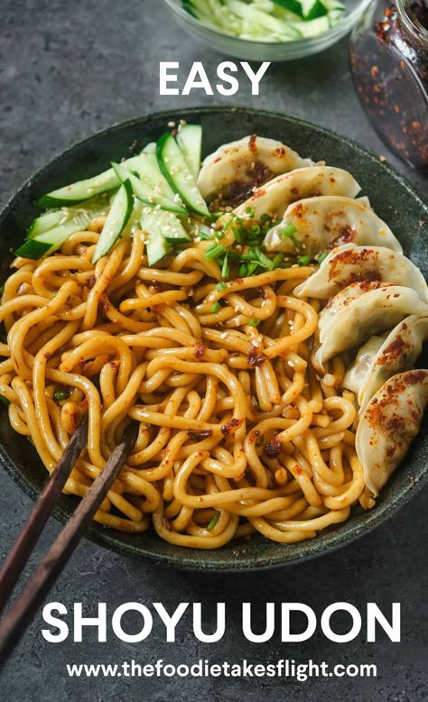 Udon Noodle Recipe Peanut Sauce, Udon Dinner Recipes, Hoisin Udon Noodles, Japanese Udon Noodle Soup, Udon Noodle Side Dish, Udon Noodle Recipes Easy, Dry Udon Noodle Recipe, Asian Udon Noodle Recipes, Soy Noodle Recipes