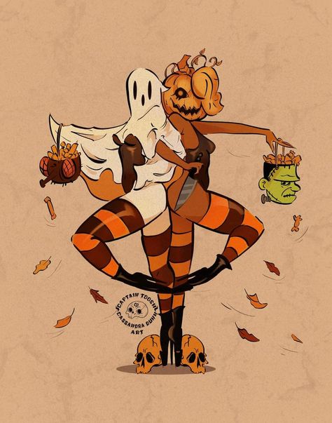 Cassandra Dunn Art, Spooky Cheesecake, Halloween Pin Up Art, Worshipping Women, Halloween Pinup Art, Halloween Pin Up, Wrist Tattoo Designs, Minimalist Tattoo Ideas, Trippy Painting