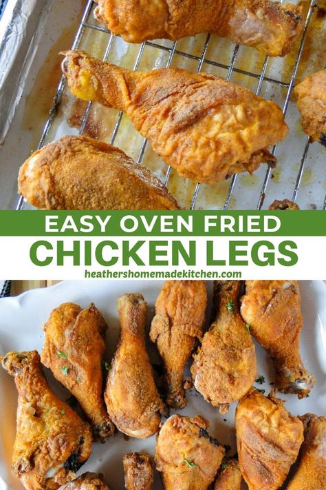 Oven Fried Chicken Recipes Drumsticks, Easy Oven Fried Chicken Drumsticks, Baked Fried Chicken Legs In The Oven, Oven Fried Chicken Leg Recipes, Bake Chicken In Oven Drumsticks, Broiled Chicken Legs In The Oven, Fried Chicken Legs In The Oven, Oven Baked Fried Chicken Drumsticks, Ways To Cook Chicken Legs Recipes