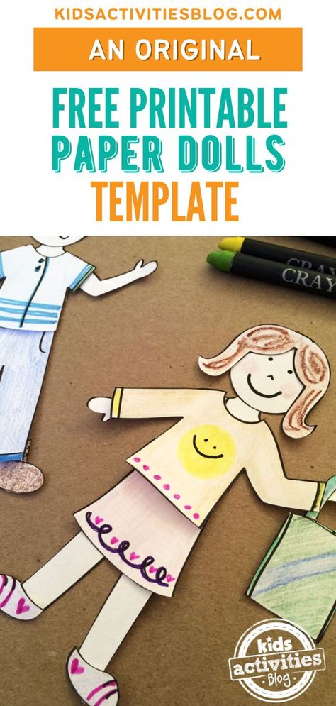 Today we have an original free printable paper dolls template so that you can design your own paper dolls set. This printable paper dolls set is perfect for kids of all ages and works well for a mix and match paper doll collection for use at home or in the classroom. Paper Dolls Template, Paper Doll Printable, Printable Paper Dolls, Free Printable Paper, Boredom Busters For Kids, Free Printable Paper Dolls, Paper Doll Printable Templates, Keeping Kids Busy, Paper Blog