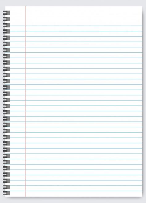 Blank lined paper template, one page, no... | Premium Vector #Freepik #vector #background #school #education #paper Lined Paper Template, Blank Lined Paper, Kertas Binder, Background School, Binder Paper, Printable Lined Paper, Fly Paper, Paper List, Writing Paper Printable Stationery