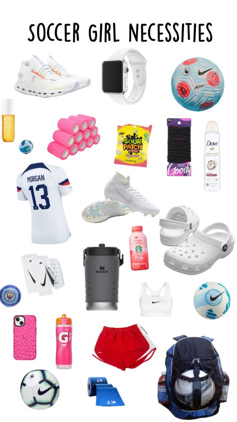 #soccermusthaves (Try and find all the soccer balls comment how many you fount) Travel Soccer Packing List, Cute Soccer Practice Outfits, Soccer Things You Need, Soccer Stuff To Buy, Soccer Must Haves, Soccer Needs, Soccer Tournament Packing List, Soccer Bag Essentials, Soccer Wishlist