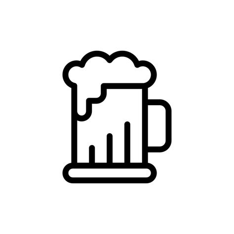 Fun Symbols, Beer Images, Beer Icon, Drink Icon, Pint Of Beer, Home Icon, Vector Png, Beer Glass, Drinking Beer