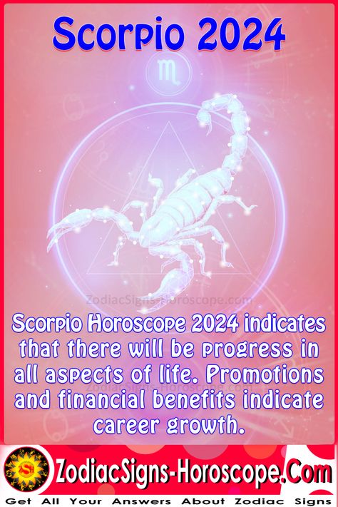 Scorpio Horoscope 2024 predicts that you will succeed well in your job because of Jupiter's favorable aspects. You must be serious and committed in order to finish your professional projects. Additionally, Scorpions will have exceptional health. Capricorn Horoscope, Planet Jupiter, Aquarius Horoscope, Scorpio Horoscope, The Year, Finance, Career, Health