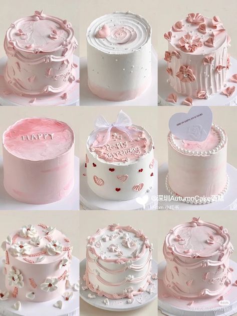 Cute Dessert Ideas, Girly Birthday Cakes, Lol Doll Cake, Birthday Cake Decorating Ideas, Basic Cake, Cool Cake Designs, 18th Birthday Cake, Creative Cake Decorating