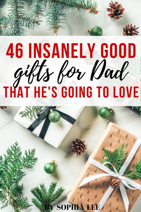 i had no idea what to get my dad this year because he always says he has everything he wants. this list was the best gifts for dad i could find! definitely saving for christmas this year Christmas Gifts For Dad, Christmas Presents For Dad, Christmas Ideas For Boyfriend, Gifts For Boyfriend Parents, Sophia Lee, Boyfriends Mom Gifts, Teen Christmas Gifts, Christmas Gifts For Parents