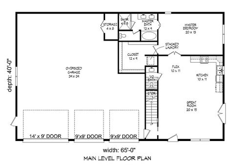 Shop With Living Quarters, Garage With Living Quarters, Mansion Homes, Barn With Living Quarters, Garage Apartment Plan, Apartment Plan, 4 Car Garage, Garage Guest House, Carriage House Plans