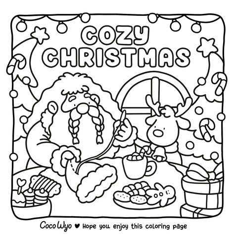 Bobbie Goods Coloring Book, Aesthetic Origami, Bobbie Goods Coloring, Christmas Colouring Pages, Colouring Sheets For Adults, Coloring Pages Winter, Bobbie Goods, Christmas Coloring Sheets, Christmas Coloring Books