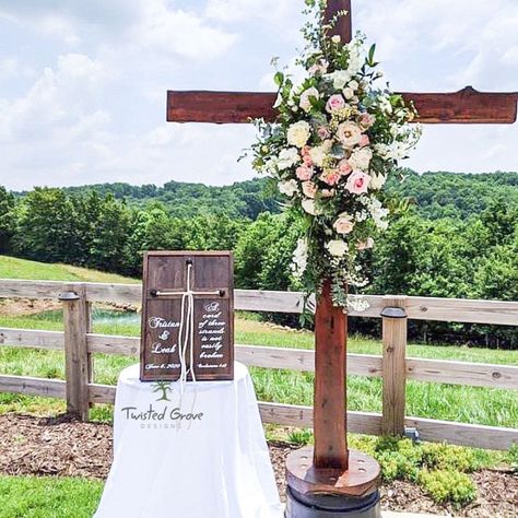 Unity Ceremony Braid, Unity Ideas, Unity Ceremony Ideas, Unity Candle Ceremony, Cross Sign, Unity Sand Ceremony, Cord Of Three Strands, Rustic Wedding Ceremony, Wedding Cross