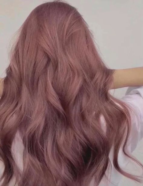 Purple Mauve Hair, Washed Pink Hair, Lavender And Peach Hair, Pink Lavender Hair Color, Dusty Pink Brown Hair, Pink Lavender Brown Hair, Dusty Peach Hair, Dark Blonde Purple Hair, Dark Muted Pink Hair