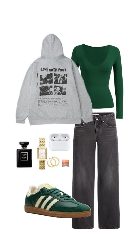 Dark green theme Dark Green Shoes Outfit, Dark Green Dunks Outfit, Outfit With Green Shoes, Dark Green Outfits For Women, Outfits With Green Converse, Dark Green Outfit Aesthetic, Dark Green Outfits, Dark Green Fits, Black And Green Outfit