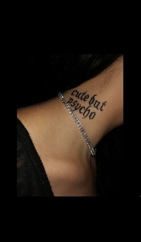 Neck Tattoos Women Throat Words, Cute Side Neck Tattoos For Women, Woman’s Neck Tattoos, Women’s Tattoo Ideas Neck, Women's Neck Tattoos, Front Neck Tattoos Women Simple, Women’s Neck Tattoo Ideas, Easy Neck Tattoos, Neck Front Tattoo