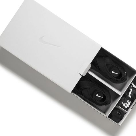 Studio Wrap, shoe packaging for 6-piece modular footwear system // Nike Footwear Packaging, Nike Studio Wrap, Shoe Box Design, Shoe Advertising, Nike Footwear, Wrap Shoes, Fashion Packaging, Cool Packaging, Graphic Design Packaging