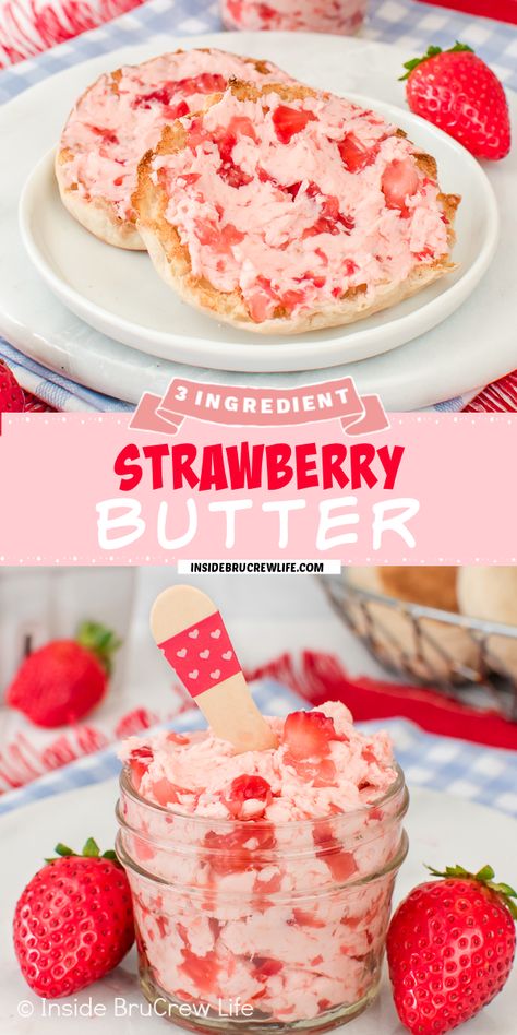 Strawberry Butter 12 Tomatoes, Homemade Strawberry Recipes, Breakfast With Strawberries Easy, Ways To Use Up Strawberries, Frozen Strawberry Recipes Healthy, Strawberry Uses, Strawberry Breakfast Ideas, Use Up Strawberries, Strawberry Breakfast Recipes