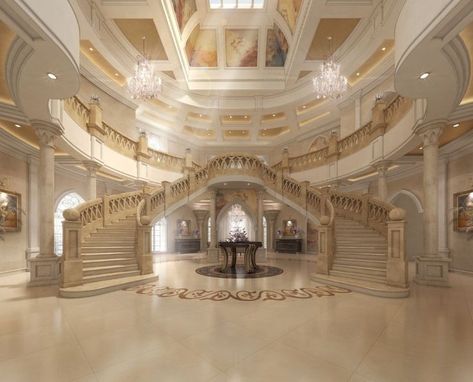 Luxurious House Interior, Inside Mansions, Castle House Design, Big Mansions, Luxury Staircase, Luxury Mansions Interior, Dream Life House, Castles Interior, Fancy Houses