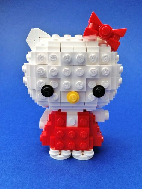 Hello Kitty- Creations for Charity | by car_mp Lego Hello Kitty Tutorial, Lego Hello Kitty, Lego Person, Hello Kitty Lego, Hello Kitty House, Hello Kitty Crafts, Hello Kitty Themes, Miss Kitty, Lego Party