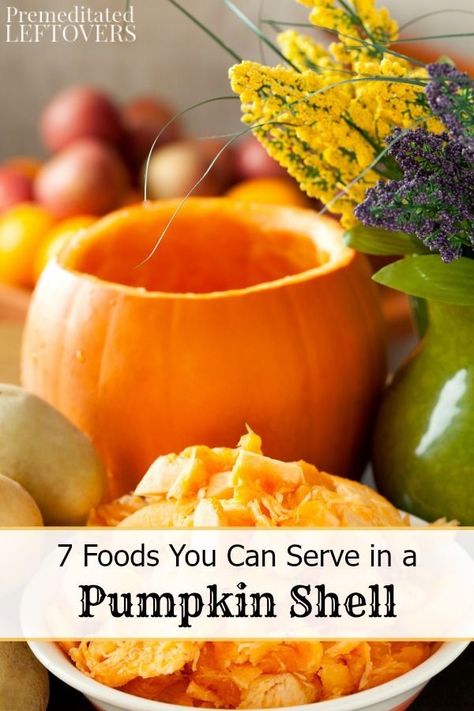 Serving food in a pumpkin shell is fun and easy. Here are 7 Foods You Can Serve in a pumpkin shell to add a festive touch to your fall parties! Fall Parties, Pumpkin Bowls, Easy Thanksgiving Recipes, Healthy Holiday Recipes, Food Bowls, Fall Dishes, Fall And Halloween, Healthy Holidays, Party Food And Drinks