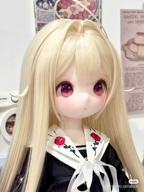 Japanese Dolls Kawaii, Anime Dolls Kawaii, Dollfie Dream Dolls, Doll Oc, Anime Doll, Doll Plushies, Doll Aesthetic, Fantasy Art Dolls, Kawaii Doll