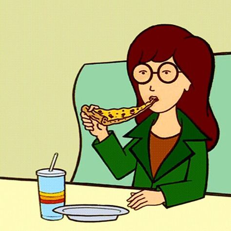 Daria + Pizza Daria Quotes, Daria Mtv, Daria Morgendorffer, Personajes Studio Ghibli, Emma Peel, 90s Cartoons, Single Letter, Cartoon Gifs, Lara Croft