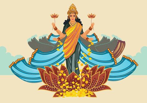 FREE DOWNLOAD - Blue Illustration of Goddess Lakshmi Lakshmi Illustration, God Hindu, Blue Illustration, Lakshmi Images, Tablet Wallpaper, Goddess Lakshmi, God Illustrations, Photo Wallpaper, Indian Art