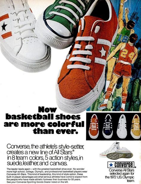 Converse vintage shoes: The old-school Chucks, sneakers & athletic footwear Converse Basketball Shoes, Converse Vintage, Converse Tennis Shoes, Converse Cons, Retro Photos, Shoes Ads, Converse All Stars, Vintage Converse, All Star Shoes