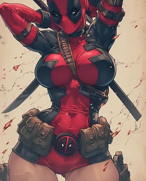 Wolverine Cartoon, Deadpool Halloween, Deadpool Cartoon, Deadpool Hd Wallpaper, Superhero Sketches, Deadpool Pictures, Batgirl Art, Female Comic Characters, Deadpool Cosplay