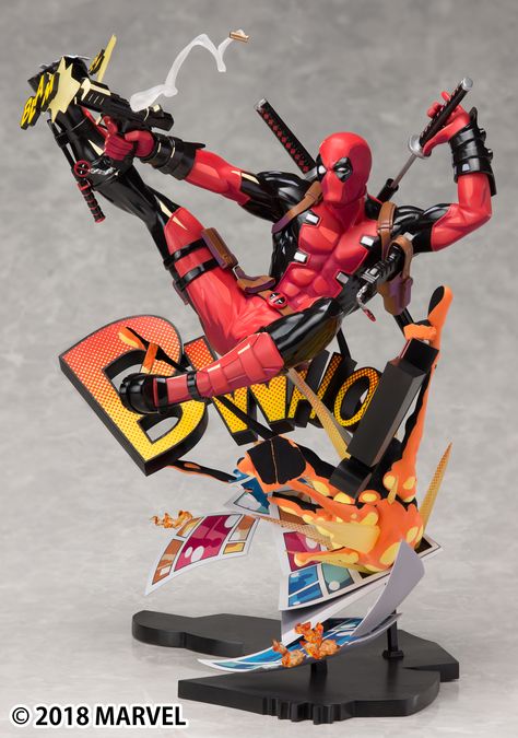 GoodSmile presents "Deadpool: Breaking the Fourth Wall" Deadpool Statue, Deadpool Figure, Marvel Statues, Breaking The Fourth Wall, Arte Nerd, Marvel Figure, Dead Pool, Anime Figurines, Marvel Deadpool