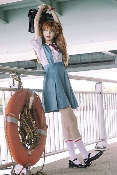 Asuka Cosplay, Evangelion Cosplay, Couples Cosplay, Cosplay Characters, Cute Cosplay, 영감을 주는 캐릭터, Cute Poses, Best Cosplay, Neon Genesis Evangelion